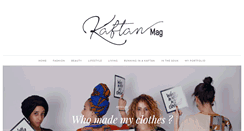 Desktop Screenshot of kaftanmag.com